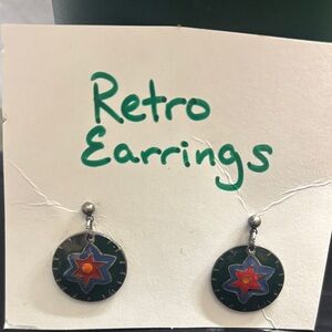 Colorful Star Drop Earrings